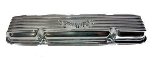 Clearance - Valve Covers, Edelbrock Finned Polished Aluminum, 1966-69 AMC, Jeep