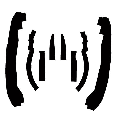 Front Inner Fender Splash Guard Seal Kit, 1964-69 Rambler American