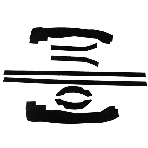 Front Inner Fender Splash Guard Seal kit w/Staples, 1965-66 AMC Ambassador