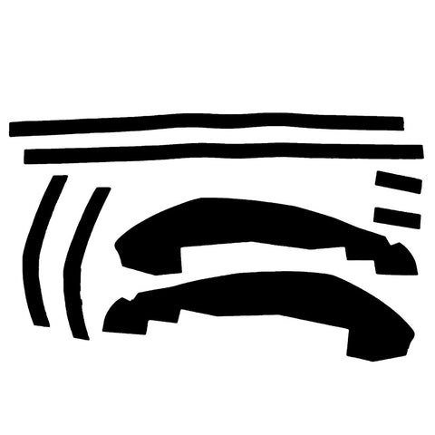 Front Inner Fender Splash Guard Seal Kit, 1968-70 AMC Javelin, AMX