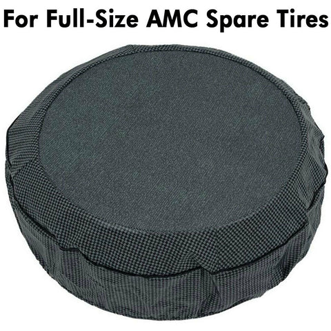 Spare Tire Cover For 14" Full Size Spare (OE Tire Size Only), Felt Herringbone, 1968-88 AMC