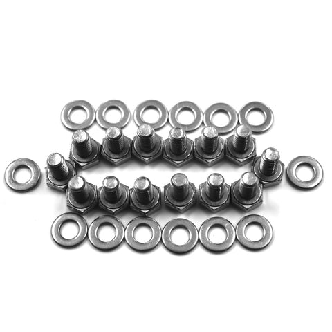 Bolt Kit, Valve Cover, AMC V-8, T-304 Stainless, 1966-91 AMC, Jeep, International (Allen or Hex)