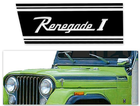 Decal and Stripe Kit, Factory Authorized Reproduction, 1970 AMC Jeep Renegade (2 Colors) - Drop ships in approx. 1-3 weeks