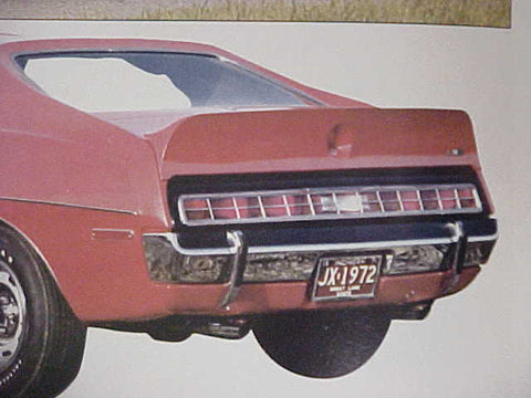 Fiberglass Rear Spoiler, 71-74 Javelin AMX Style, 1971-74 AMC Javelin, Javelin AMX