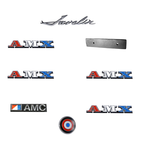 Emblem Kit, Complete Exterior, 1973 AMC Javelin AMX 304