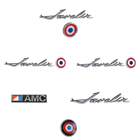 Emblem Kit, Complete Exterior, 1974 AMC Javelin SST 304