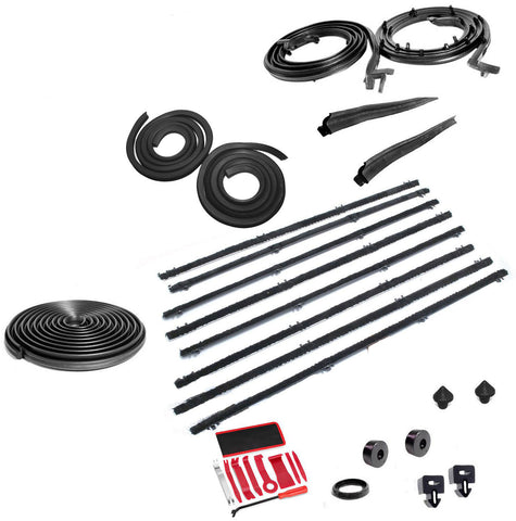 Weatherstrip Master Kit, 1964-69 AMC Rambler American, 1966-69 Rambler Rogue, 2-Door Hardtop, 31-Piece
