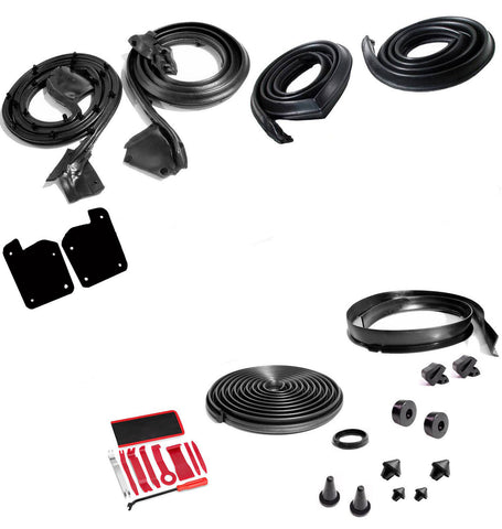 Weatherstrip Master Kit, 1968-70 AMC Javelin, 28-Piece, Window Felts Ship Separately