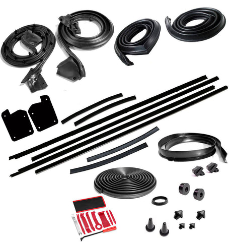 Weatherstrip Master Kit, 1968-70 AMC Javelin, 36-Piece, Window Felts Ship Separately