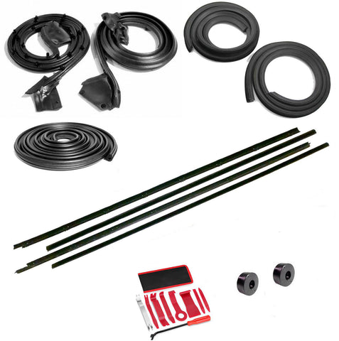 Weatherstrip Master Kit, Fits ALL 1975-80 AMC Pacers With Vent Wing Windows, 20-Piece, Window Felts Ship Separately