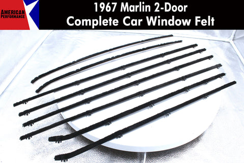 Window Felt/Beltline Weatherstrip Kit, 1967 AMC Marlin - AMC Lives