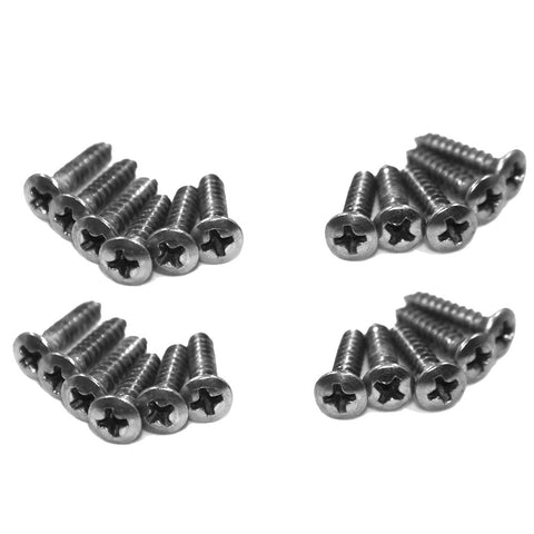 Screw Kit, Door Opening Scuff Plate, 22 Pieces, T-304 Stainless, 1963-1974 AMC