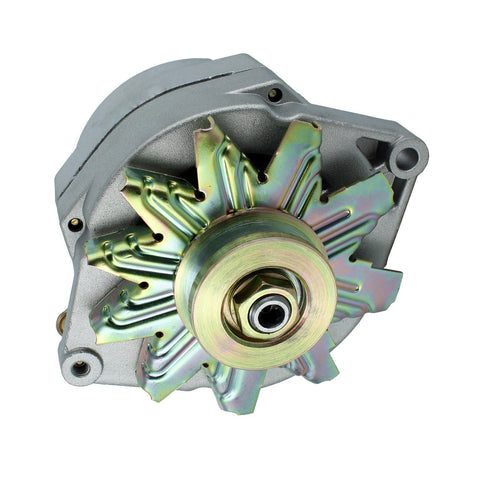 Clearance - Alternator, Motorola Natural Case, 100 AMP 1-Wire 1-V Pulley, 1967-79 AMC V-8 w/1" Factory AMC Accessory Bracket (Available For Purchase Separately P/N EL-1837)