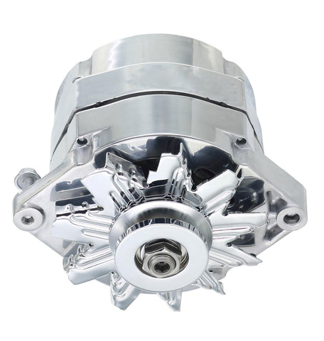 Clearance - Alternator, Motorola Chrome Case, 150 AMP 1-Wire 1-Groove Pulley, 1967-79 AMC V-8 w/1" Factory AMC Accessory Bracket (Available For Purchase Separately P/N EL-1837)