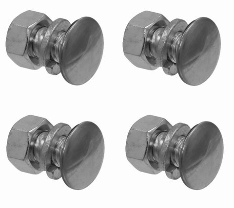 Bumper Bolt Kit, Rear, Chrome, 1968-70 AMC AMX, 1971-74 AMC Javelin, Javelin AMX (without bumper guards)