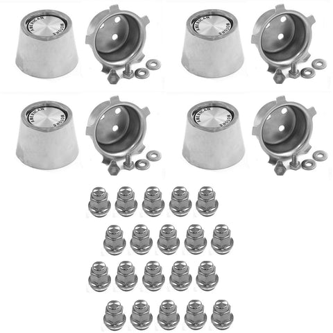 Magnum 500 Wheel Center Cap, Emblem, & Lug Nut Kit, 1964-88 AMC, Rambler, Eagle