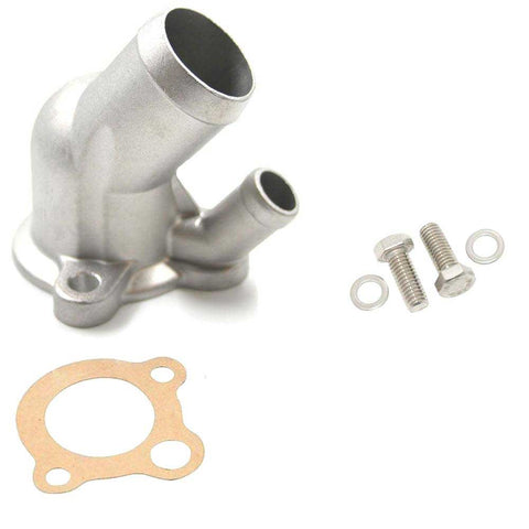 Thermostat Housing Kit, Cast Aluminum, Satin, 1966-91 AMC, Jeep V-8