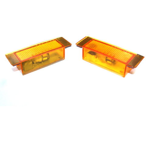 Lamp Set, Front Side Marker, Amber w/Brighter LED Bulbs, 1968-69 AMC AMX & Javelin