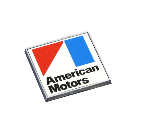 Deck Lid Emblem, "American Motors", Stick-On, Red, White, and Blue, 1970 Late-71 AMC - American Performance Products, Inc.