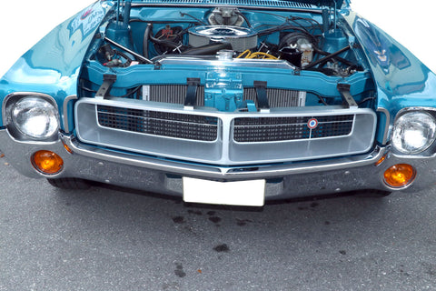 Grille Emblem, Bullseye, 1 5/8" x 1 5/8", Red, White, and Blue, 1968 Late-69 AMC Javelin