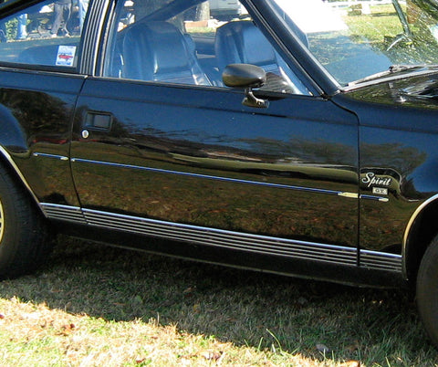 Fender & Hatch Emblem, "Spirit" Script, 4", 1979-83 AMC Spirit (3 Required)