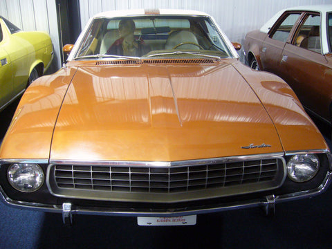 Fender, Hood, Quarter Panel Emblem, "Javelin" Script, 1968-74 AMC Javelin (Choose Size)