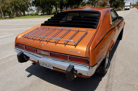 Fender, Hood, Quarter Panel Emblem, "Javelin" Script, 1968-74 AMC Javelin (Choose Size)