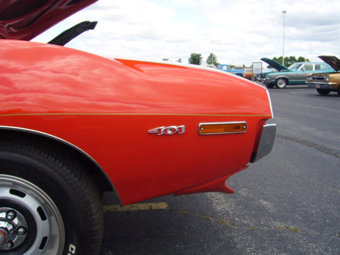 Fender Emblem, "401 V-8", 1971-73 AMC (2 Required)