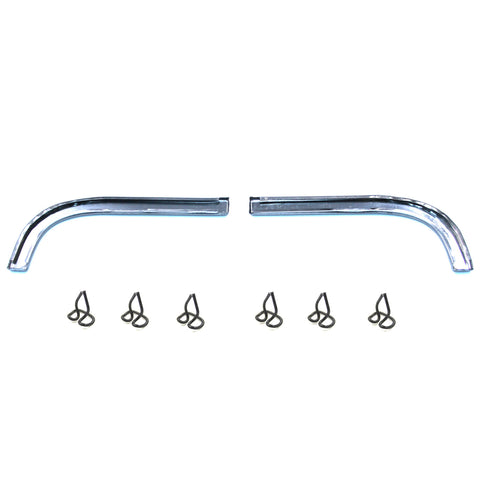 Molding Kit with 6-Clips, Driver and Passenger Fender Extension J Moldings, 1968-69 AMC AMX, Javelin