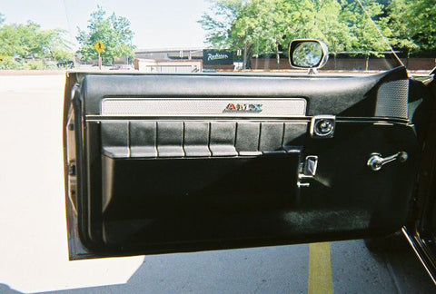 Quarter Panel, Grille, Rear Spoiler, & Door Panel Emblem, "AMX", Red, White, & Blue, 1971-74 AMC Javelin AMX (6 Required)