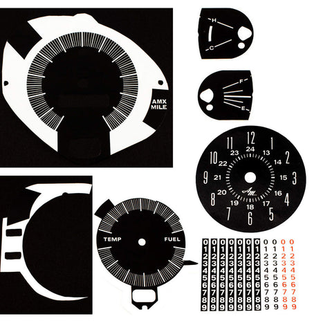 Master Dash Decal Kit, 1968 AMC Javelin, AMX