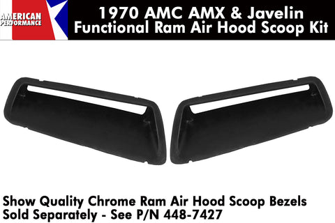 Fiberglass Hood Scoop Kit, Functional Ram Air, 1970 AMC Javelin, AMX - AMC Lives