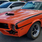 Fiberglass Hood, Pin-On, Mongrel Ram Air, 1968-69 AMC AMX & Javelin - Ships truck freight in approx. 2-4 weeks, freight charges will be invoiced separately