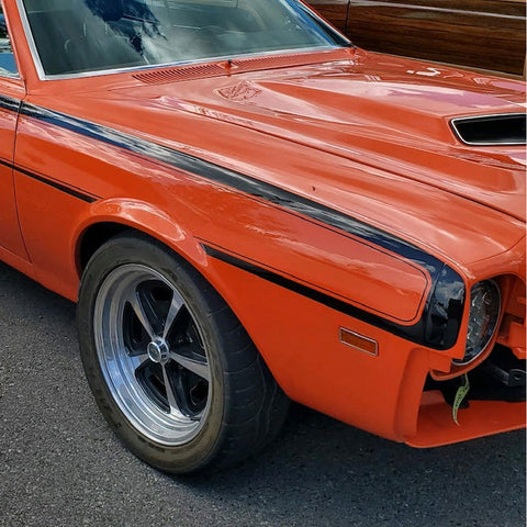 Fiberglass Hood, Pin-On, Mongrel Ram Air, 1968-69 AMC AMX & Javelin - Ships truck freight in approx. 2-4 weeks, freight charges will be invoiced separately