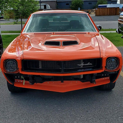 Fiberglass Hood, Pin-On, Mongrel Ram Air, 1968-69 AMC AMX & Javelin - Ships truck freight in approx. 2-4 weeks, freight charges will be invoiced separately