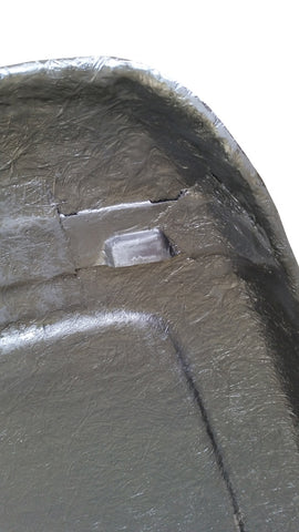 Fiberglass Seat Back Shell, Right, 1970-72 AMC