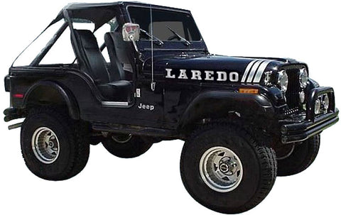 Decal and Stripe Kit, Factory Authorized Reproduction, 1970-95 AMC Jeep Laredo (7 Colors) - AMC Lives
