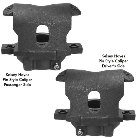 Caliper Set, Front Disc Brake, Kelsey Hayes Pin-Style, 1971-75 AMC (See Applications) - Requires Your Cores For Rebuilding (4-6 week turnaround)