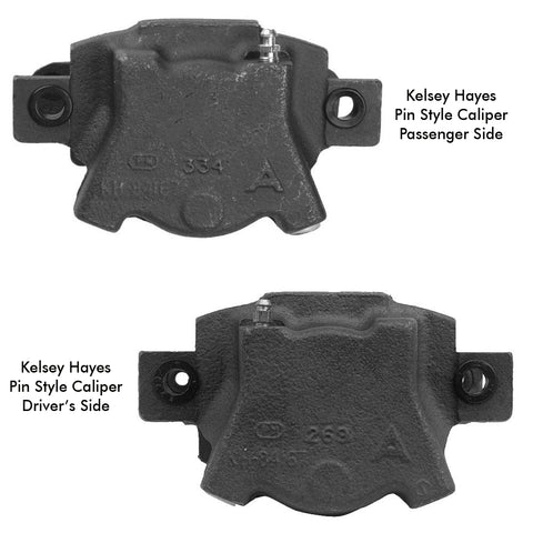 Caliper Set, Front Disc Brake, Kelsey Hayes Pin-Style, 1971-75 AMC (See Applications) - Requires Your Cores For Rebuilding (4-6 week turnaround)