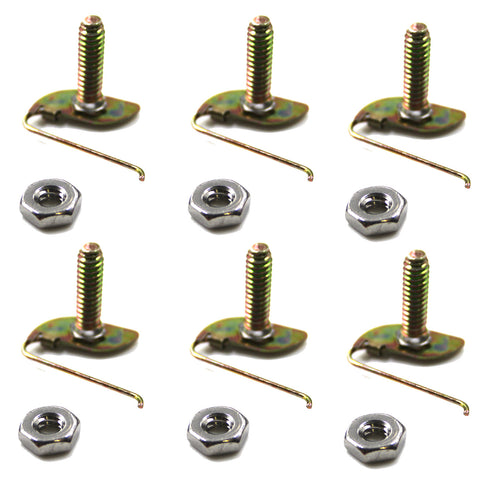 Clip Kit, 12-Pieces (6 fasteners and 6 nuts), Hood Molding, 1968-74 AMC Javelin, AMX