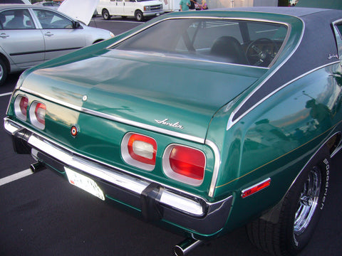 Taillight Panel Emblem, Bullseye, 2.25" x 2.25", Red, White, Blue, & Black, 1973-74 AMC Javelin, Javelin AMX (1 Required)