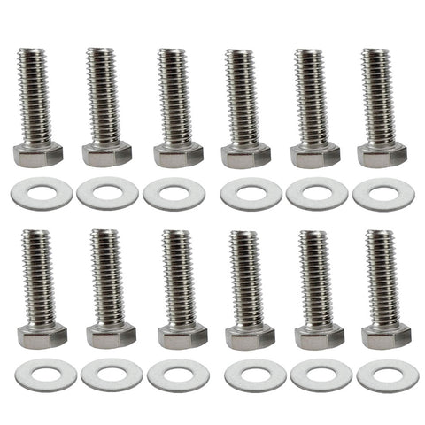 Bolt Kit, Intake Manifold, T-304 Stainless, 1966-91 AMC, Jeep V8, Allen or Hex Head