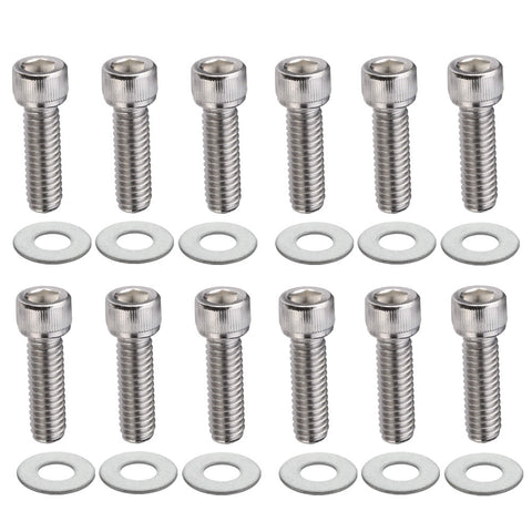 Bolt Kit, Intake Manifold, T-304 Stainless, 1966-91 AMC, Jeep V8, Allen or Hex Head