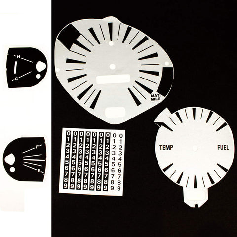 Master Dash Decal Kit, 1971-73 AMC Matador w/120 MPH Speedo
