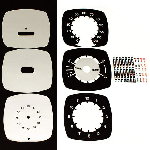 Master Dash Decal Kit, 1971-74 AMC Javelin with 120 Speedo and Clock
