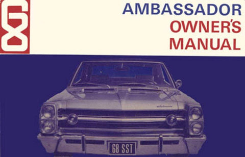 Owner's Manual, Factory Authorized Reproduction, 1968 AMC Ambassador - Drop ships in approximately 1-2 weeks