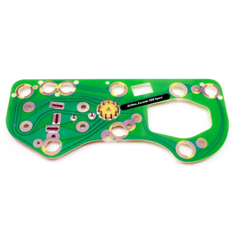 Instrument Cluster Printed Circuit Board, All-New, 1968-70 AMC AMX, Javelin, 1967 Ambassador, 1967 Marlin, w/o tach & w/flasher mounting hole