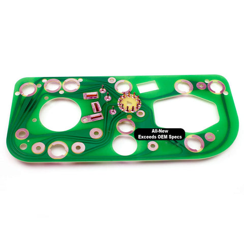 Instrument Cluster Printed Circuit Board, All-New, 1970 AMC AMX, Javelin, w/140 Speedo, Tach, & Low Fuel Option