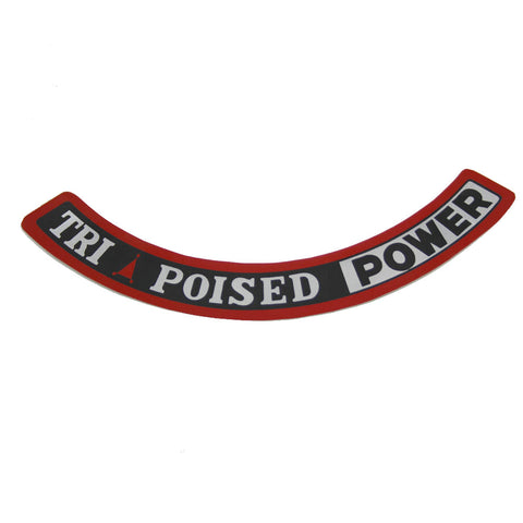 Air Cleaner Decal, 199 Tri-Poised, Black, 1965-66 AMC, Rambler