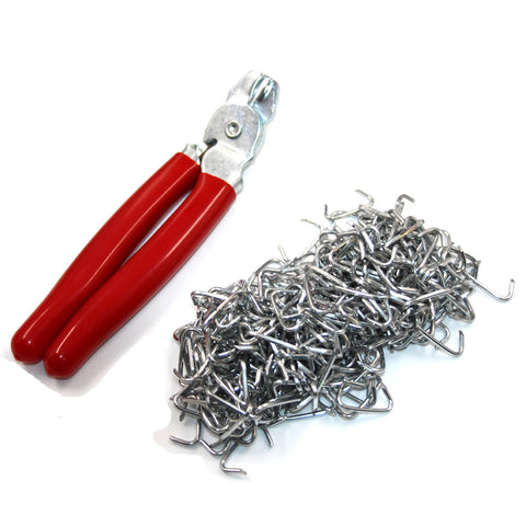 Seat Cover Installation Tool Kit, Hog Ring Pliers & 300 Galvanized Hog Rings - Drop ships in approx. 1-2 weeks